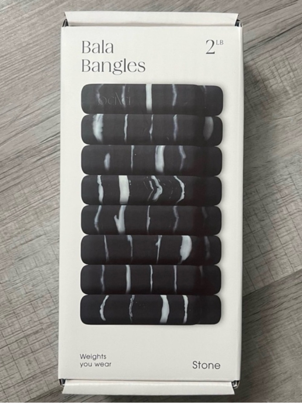 *NEW* Limited Edition Bala Workout Bangles in Stone Black/White 2lb ea/4lb total